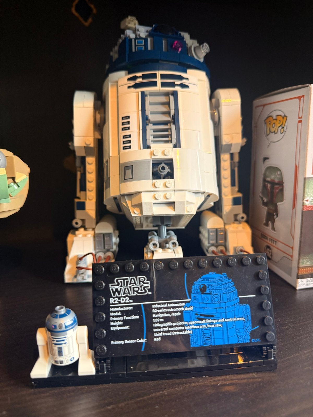 LEGO Star Wars R2-D2 Droid Bouwset met Display Plaat, Ophalen of Verzenden, Zo goed als nieuw
