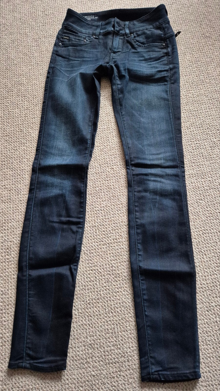 G-Star Raw Midge Cody Mid Skinny Jeans W26 L32, Ophalen, Blauw, Nieuw, W27 (confectie 34) of kleiner