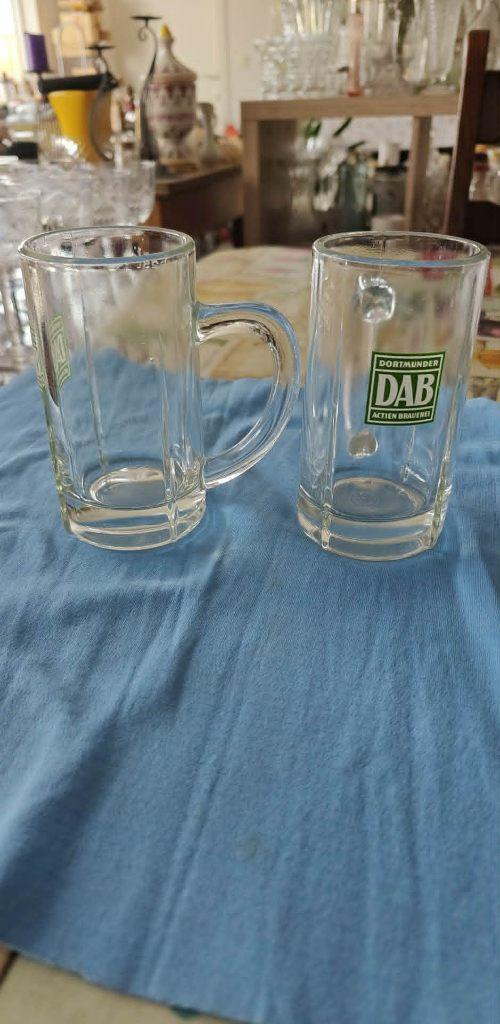 bierpull in glas DAB Dortmunder jaren 70, Verzamelen, Biermerken, Ophalen of Verzenden, Zo goed als nieuw, Glas of Glazen, Overige merken