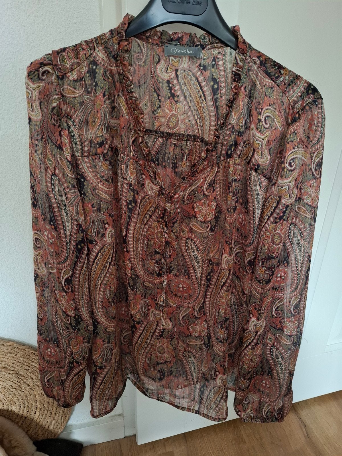 Geisha Blouse met Paisley Print maat XL, Geisha, Verzenden, Maat 42/44 (L), Zo goed als nieuw