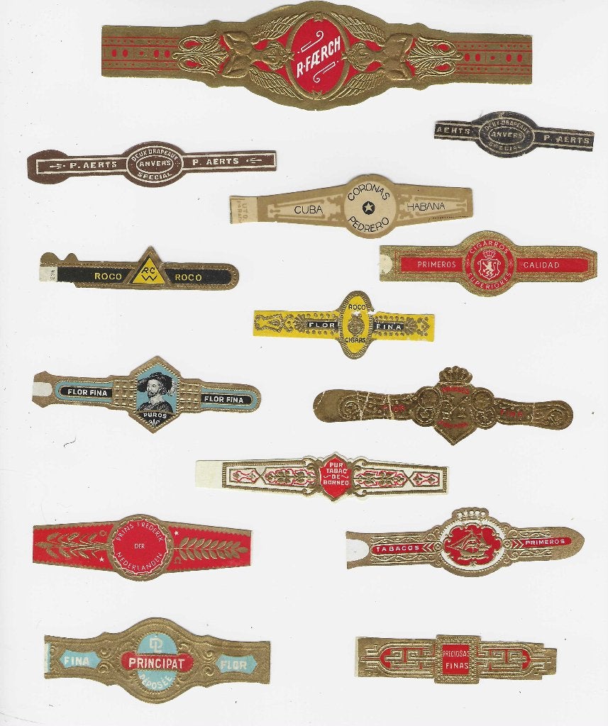 klassiek blad 618    DIVERSE sigarenbanden, Verzamelen, Rookartikelen, Aanstekers en Luciferdoosjes, Ophalen of Verzenden, Zo goed als nieuw