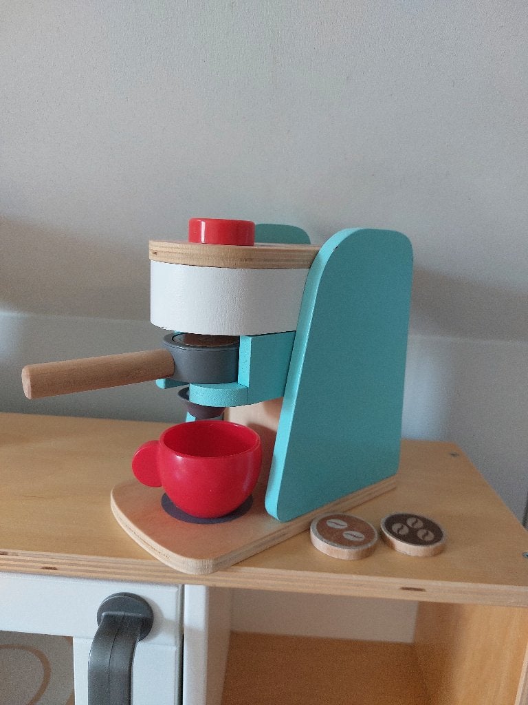 Houten koffiezetapparaat, Kinderen en Baby's, Speelgoed | Houten speelgoed, Ophalen, Gebruikt