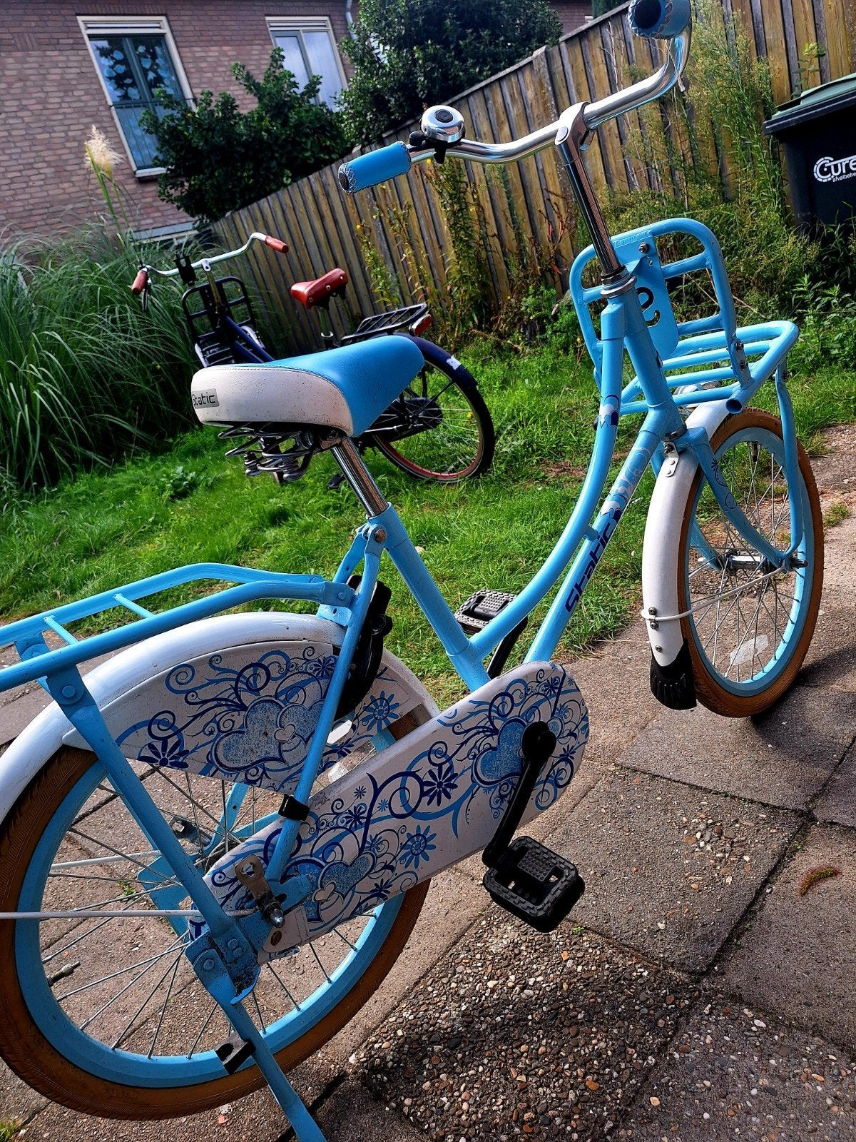 80 euro Leuke blauwe kinderfiets, Fietsen en Brommers, Terugtraprem, Gebruikt, Static, Ophalen of Verzenden