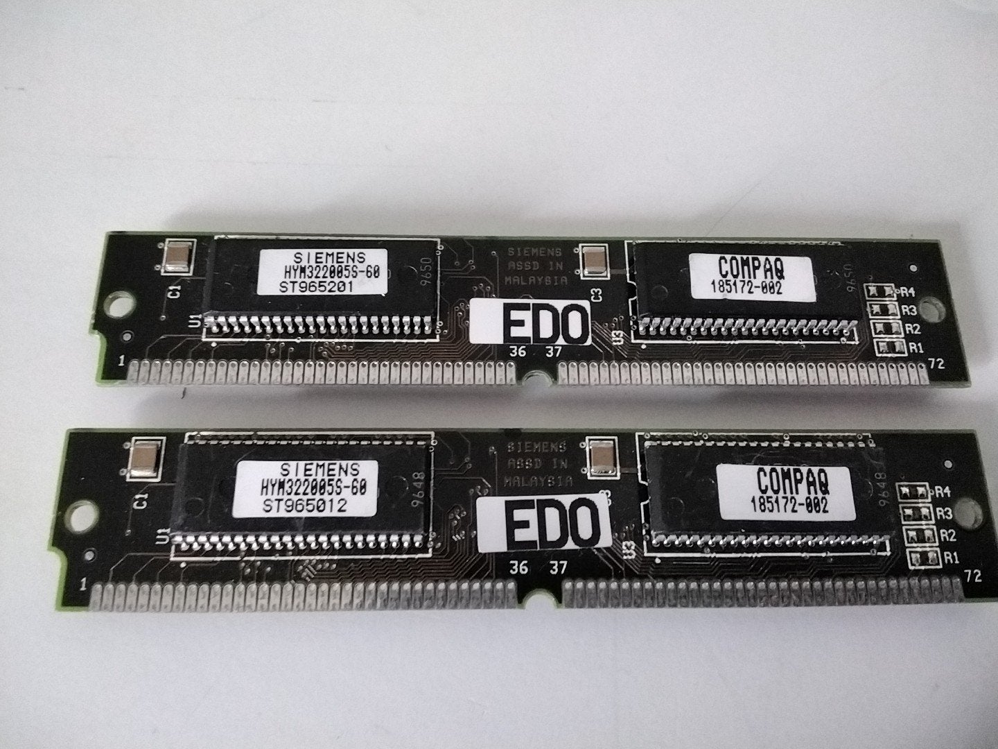 Paartje 8mb EDO 72pins 60ns geheugen, Computers en Software, Vintage Computers, Ophalen of Verzenden