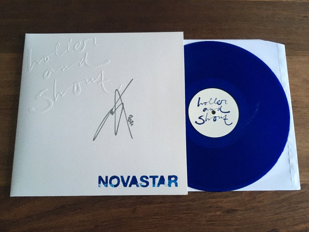 Vinyl LP Novastar Holler & Shout BLUE Vinyl GESIGNEERD NIEUW, LP, Pop, Limited edition, Ophalen of Verzenden