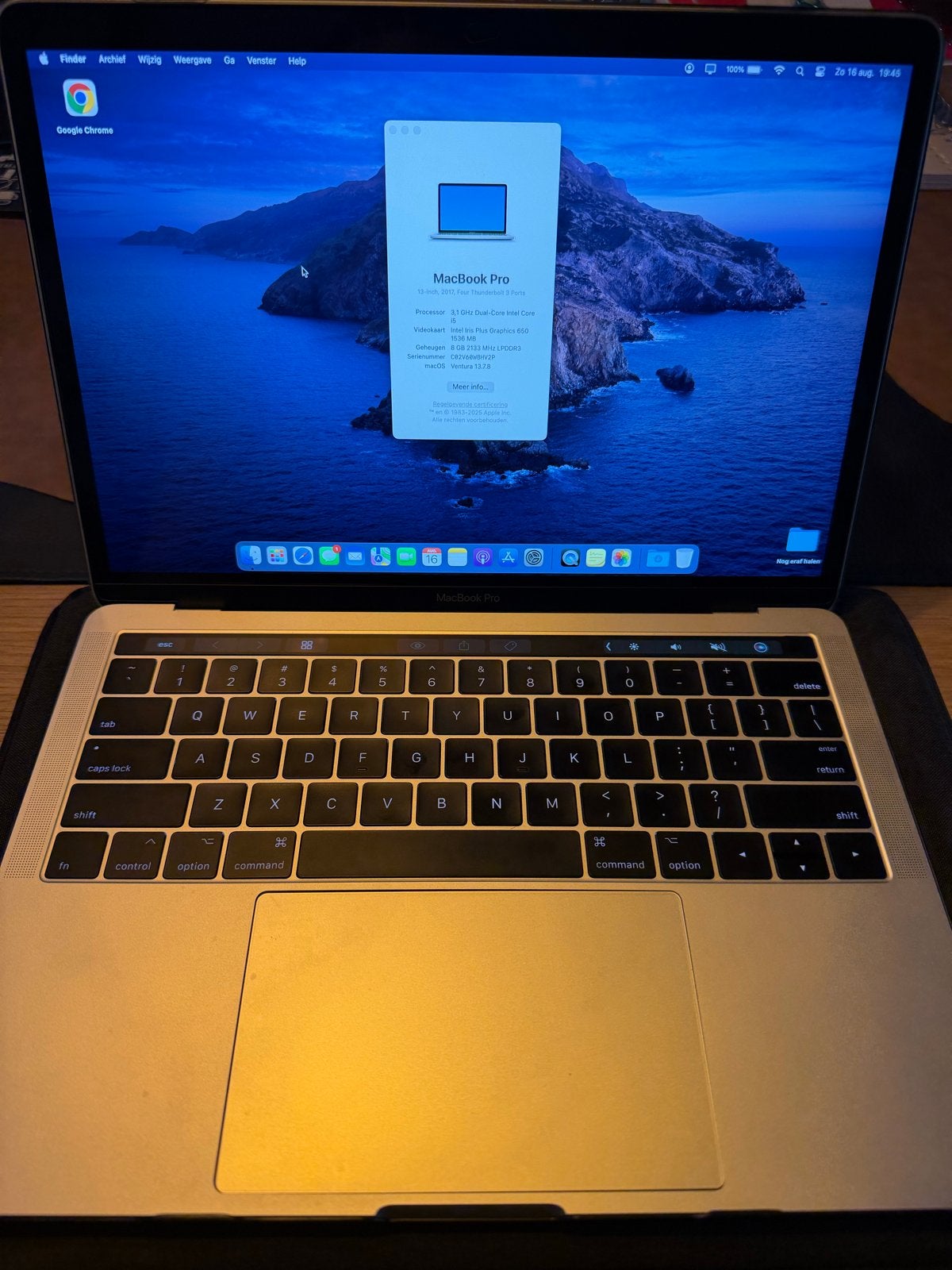 Apple MacBook Pro (Touchbar), Computers en Software, Apple Macbooks, MacBook Pro, 2 tot 3 Ghz, Qwerty, 8 GB
