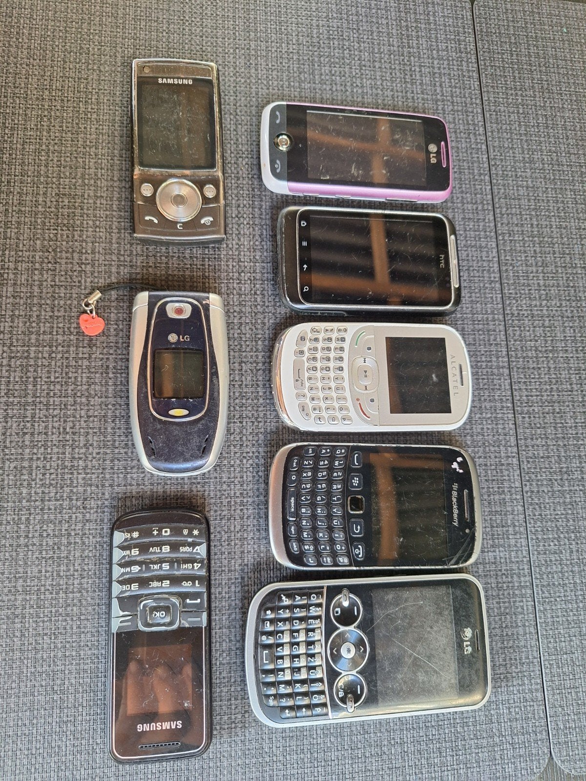 Partij oude telefoons, Ophalen of Verzenden, Zwart