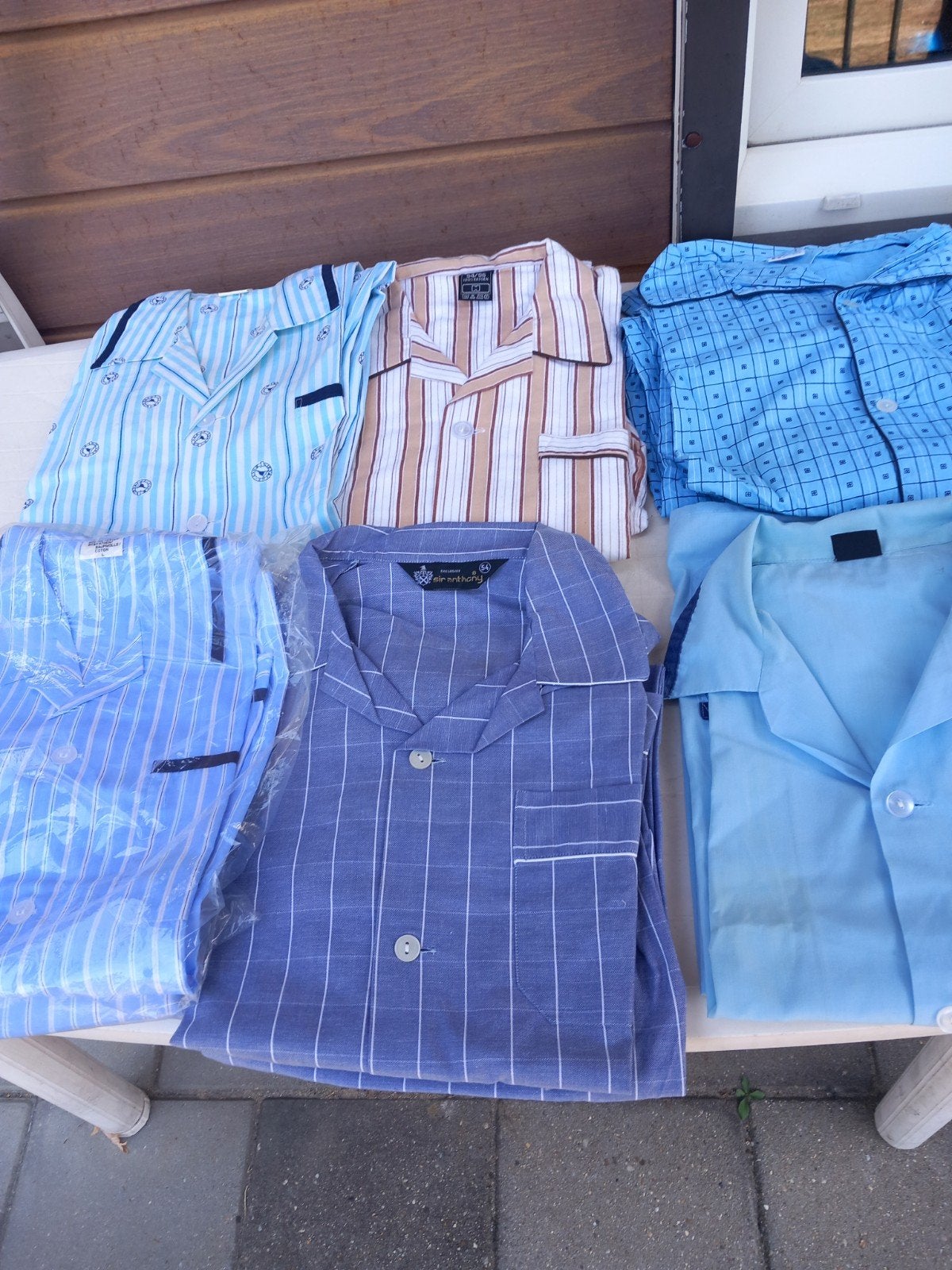 6 herenpyjama s mt 54 56 € 5 per st., Kleding | Heren, Pyjama's, Ophalen, Maat 52/54 (L)