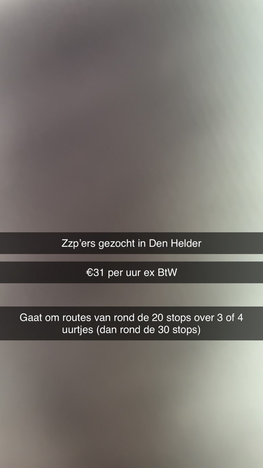Zzpers gezocht voor route voor vandaag!, Vacatures, Overige niveaus, Starter, Overige vormen