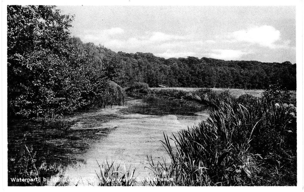 968185	Naarden	Bussum	Oud Valkeveen Waterpartij	1938, Ophalen of Verzenden, 1920 tot 1940, Gelopen, Noord-Holland