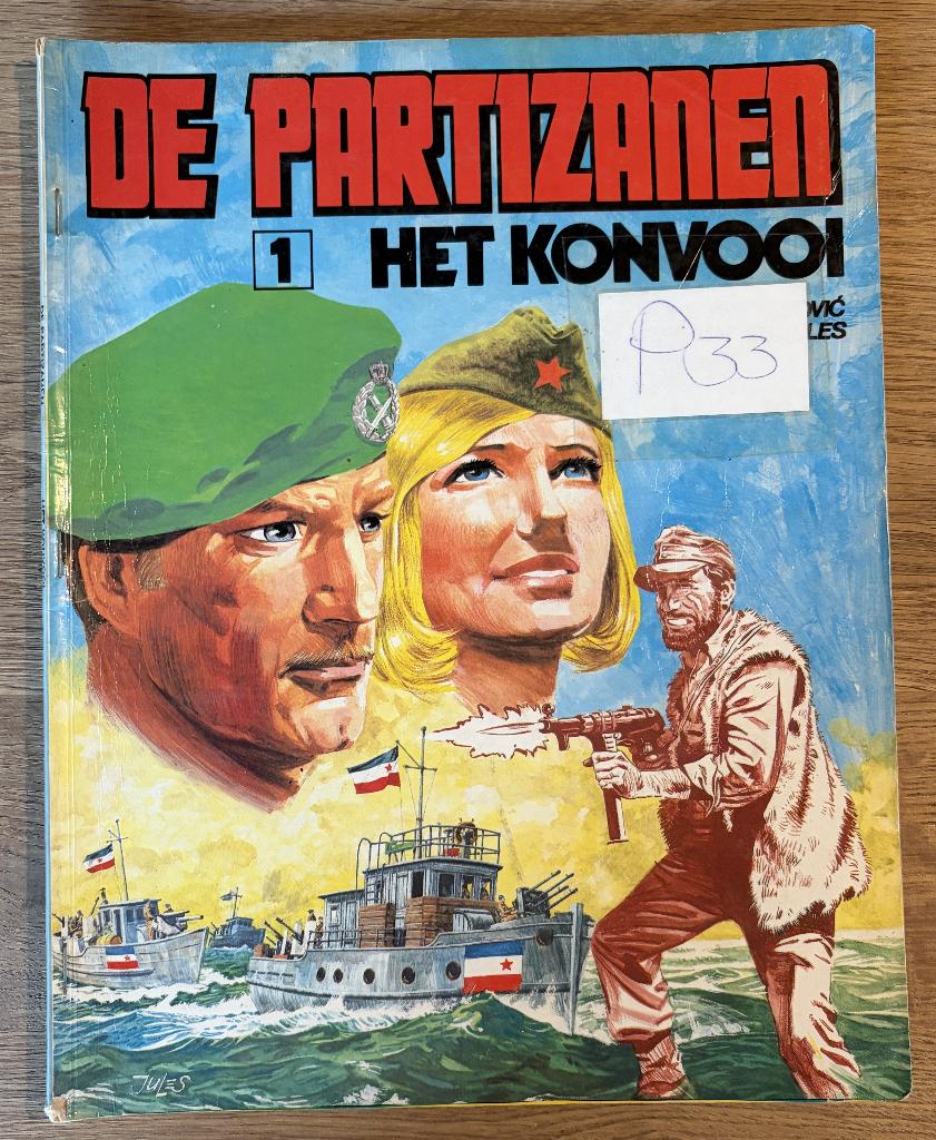 De Partizanen - Het konvooi -1 1e dr(1980) Strip, Boeken, Stripboeken, Eén stripboek, Ophalen of Verzenden, Gelezen