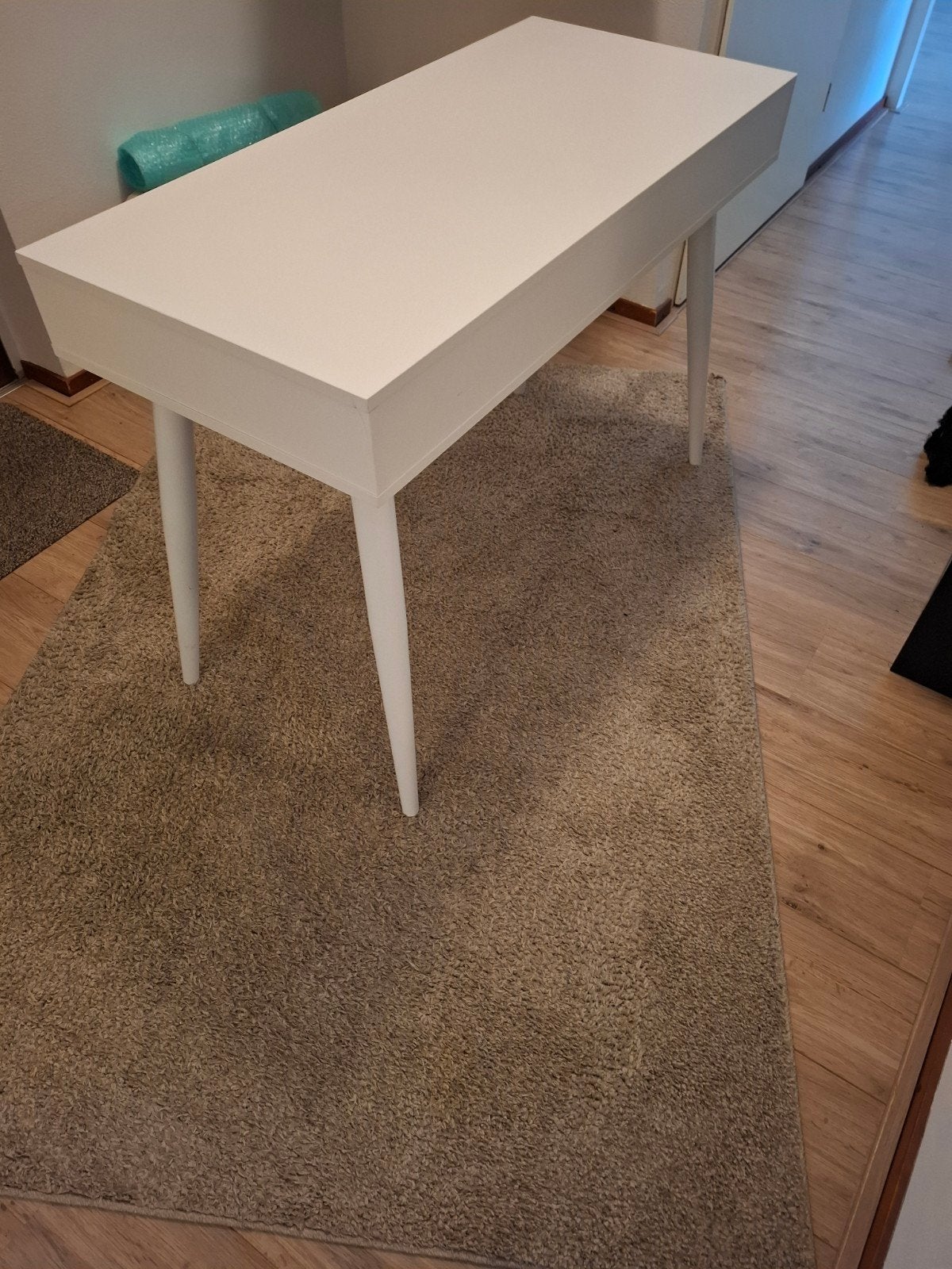 moderne  3 laden kastje wit L110 B50 H 78cm, Ophalen, Rechthoekig, 50 tot 100 cm, 50 tot 100 cm