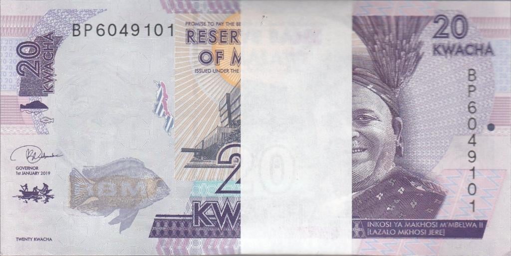 Malawi bankbiljet 20 Kwacha 2019 UNC, Pick New in bundel, Ophalen of Verzenden, Overige landen, Los biljet