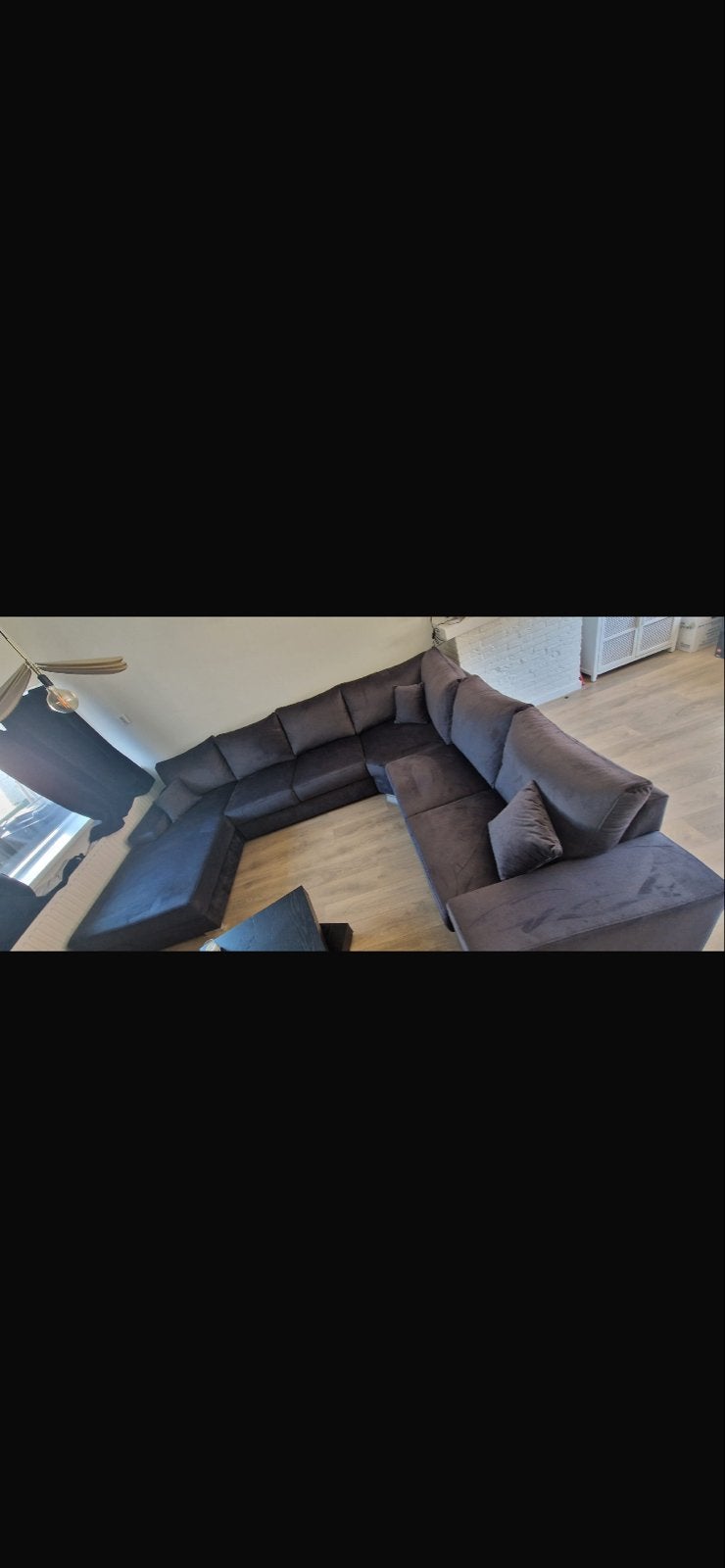 Grote U-vormige hoekbank - Comfortabel en ruim, Huis en Inrichting, Banken | Bankstellen, Ophalen, Gebruikt, Hoekbank, 300 cm of meer