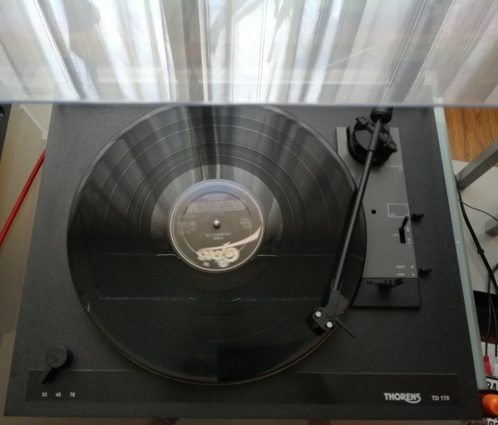 Thorens TD170 draaitafel td 170 Ortofon om10 phono opknapper, Gebruikt, Automatisch, Thorens, Ophalen of Verzenden