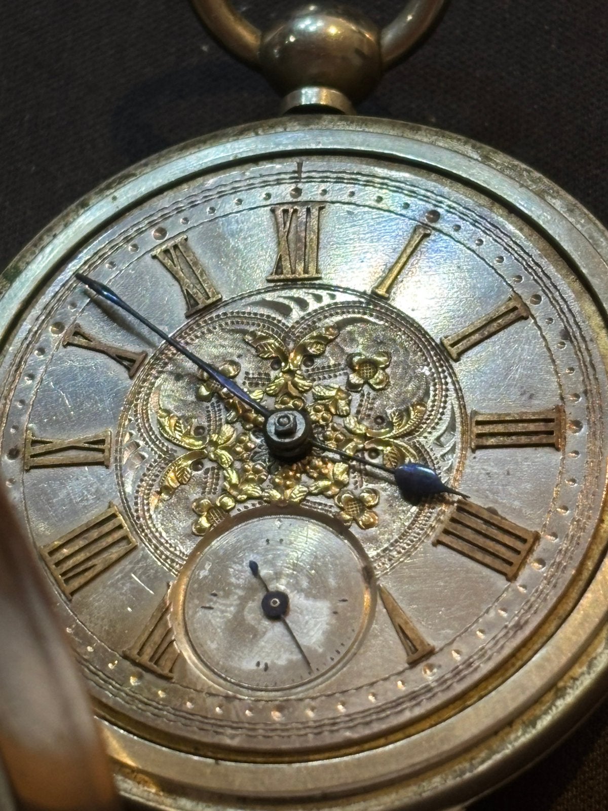 Antiek Zwitsers silverus zakhorloge – ca. 1880-1900 – 55 mm, Ophalen of Verzenden, Zilver, Overige merken