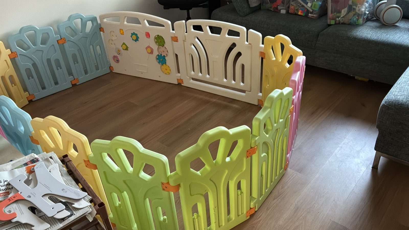 Veilig en Kleurrijk Speelhek voor Kinderen, Kinderen en Baby's, Boxen, Ophalen, Gebruikt, Overige vormen