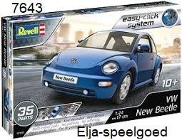 Revell NEW BEETLE(1998 )EASY-Click 7643 modelbouw 1:25, Hobby en Vrije tijd, Auto, Revell, Groter dan 1:32, Nieuw