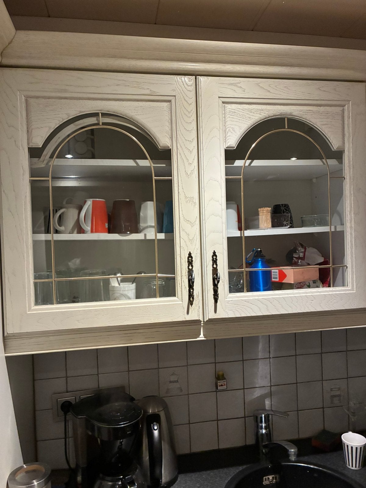 22 keukenkastdeuren, Ophalen, Gebruikt, Wit, 50 tot 100 cm