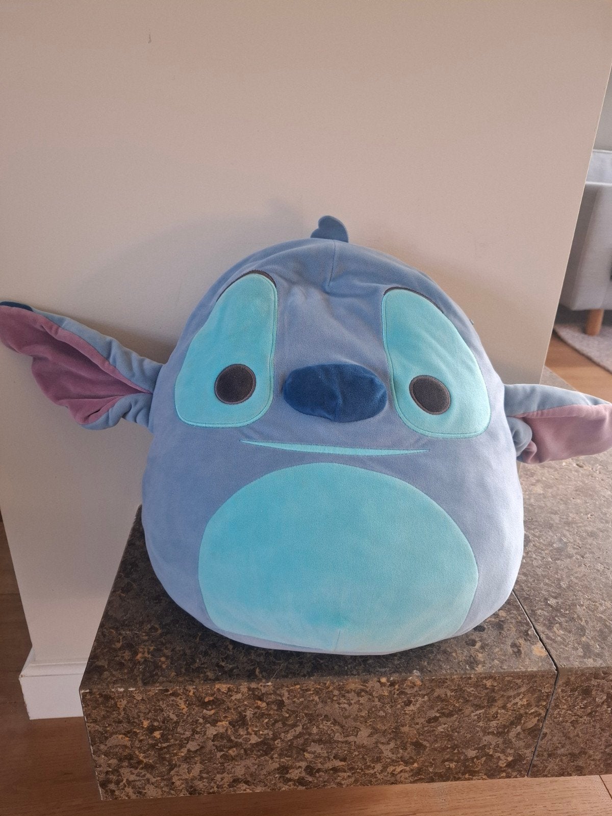Squishmallow Disney Stitch Knuffel 35 cm, Disney, Overige typen, Blauw, Ophalen of Verzenden