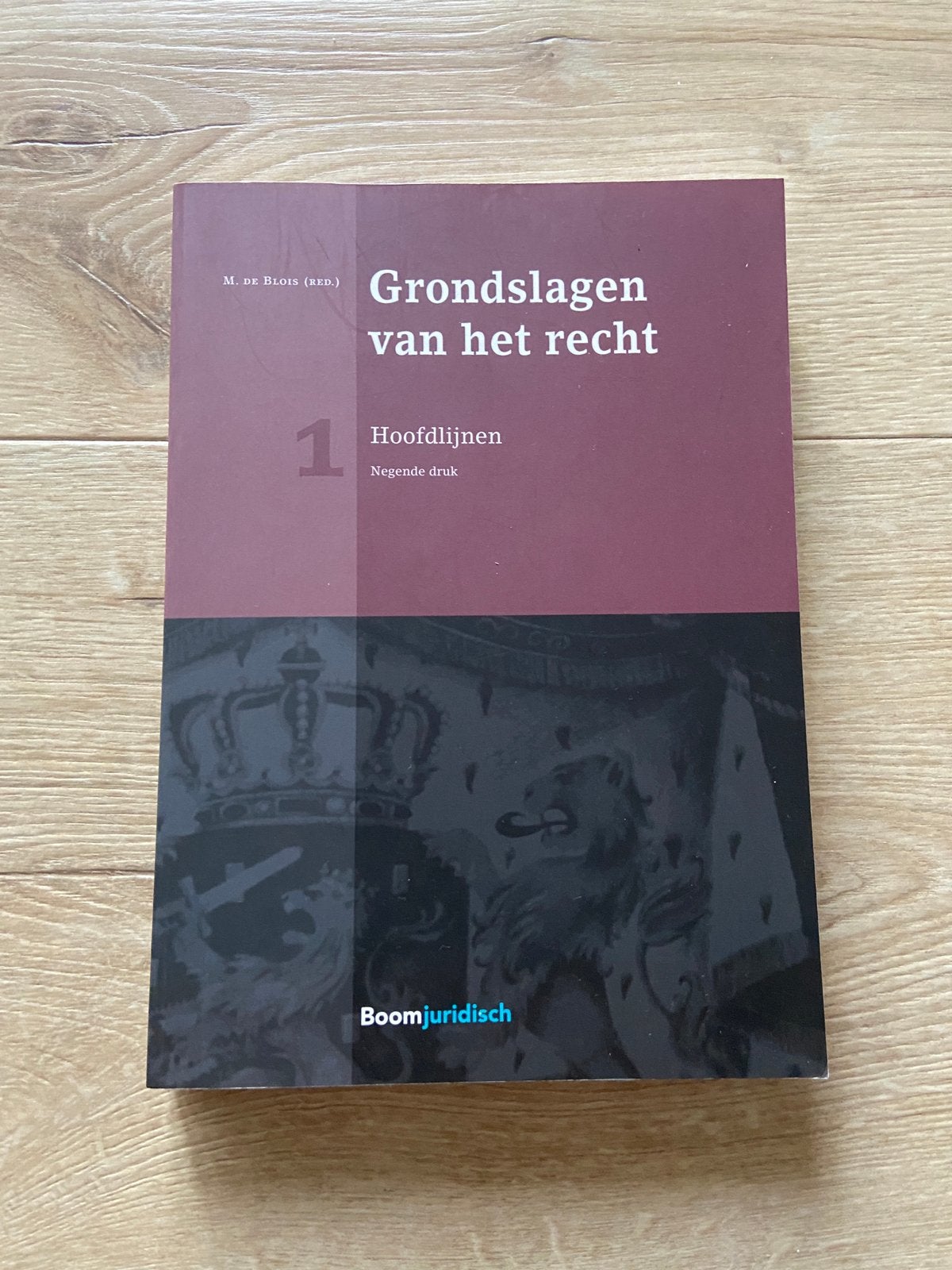 Studieboek: Grondslagen van het recht 1 hoofdlijnen. 9e druk, Ophalen of Verzenden, Alpha, Zo goed als nieuw, HBO