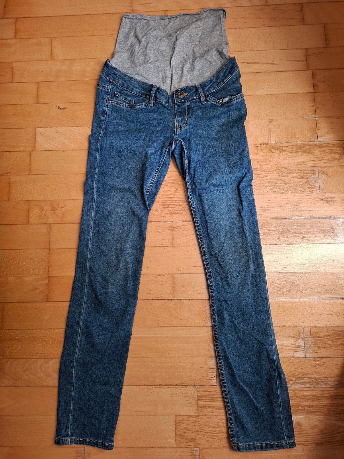Zwangerschapsbroek maat 34, Kleding | Dames, Positiekleding, Blauw, Ophalen of Verzenden, Maat 34 (XS) of kleiner, Gedragen