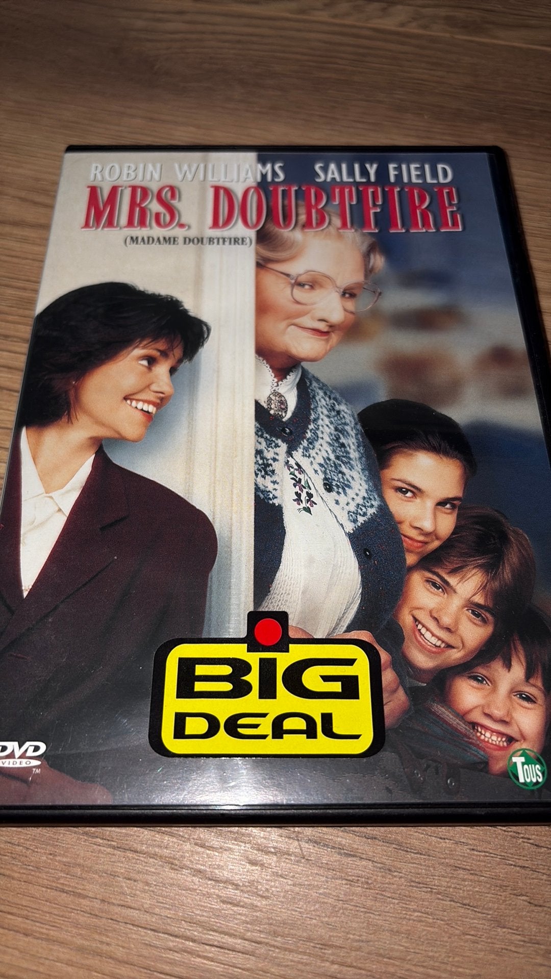 Mrs. / Misses Doubtfire met Robin Williams., Vanaf 12 jaar, Ophalen of Verzenden, Zo goed als nieuw, Actiekomedie
