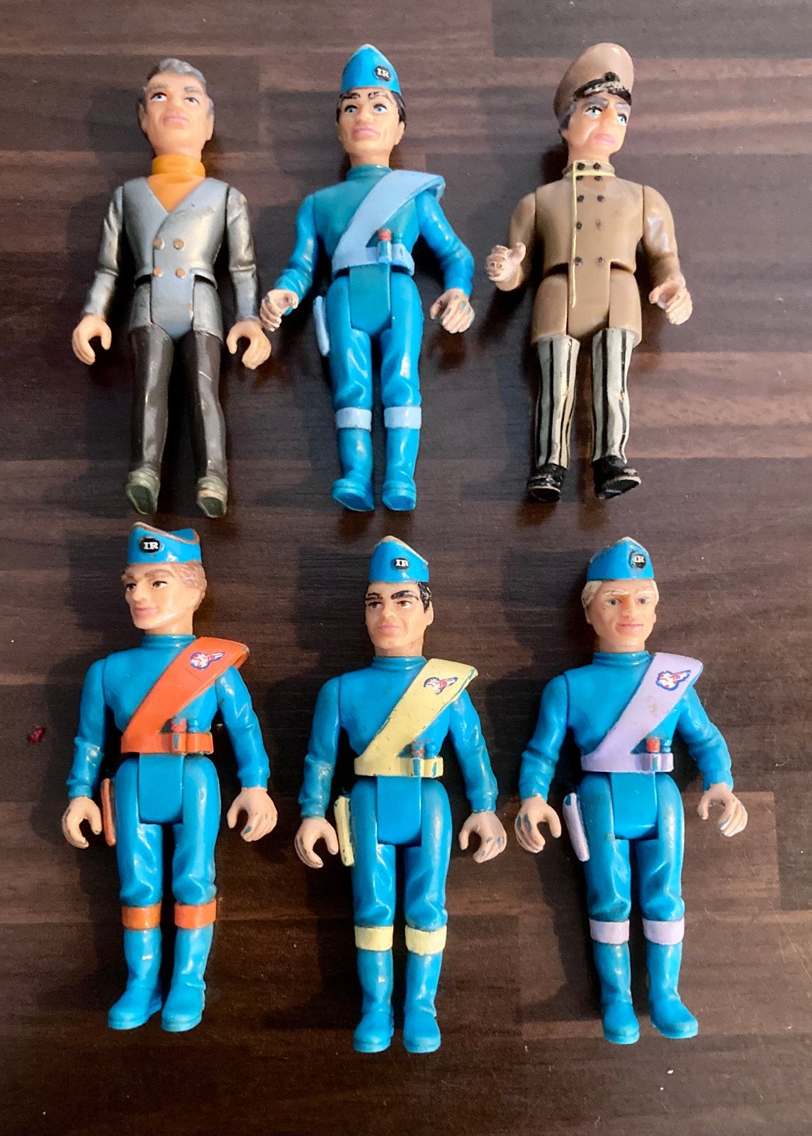Vintage 1992 Matchbox Thunderbirds figuurtjes (6), Ophalen of Verzenden, Gebruikt