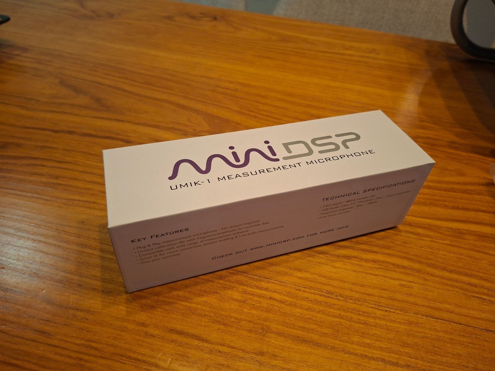 MiniDSP UMIK-1 USB Meetmicrofoon, Muziek en Instrumenten, Microfoons, Ophalen of Verzenden, Nieuw, Overige typen