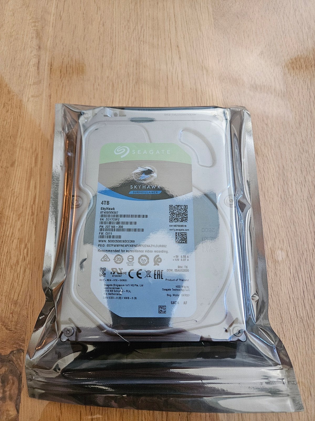 Seagate Skyhawk Surveillance 4TB HDD, Intern, Ophalen of Verzenden, Seagate, 4TB