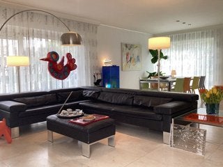 Jori hoekbank banken modulair & poef leder design, Ophalen, 125 cm of meer, 125 cm of meer, Zo goed als nieuw