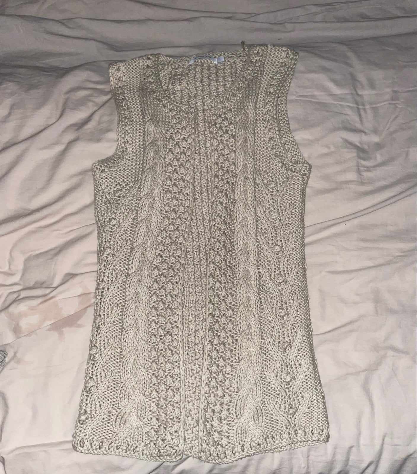 Tramontana gebreide top/vest in maat L, Ophalen of Verzenden, Zo goed als nieuw, Maat 42/44 (L), Beige