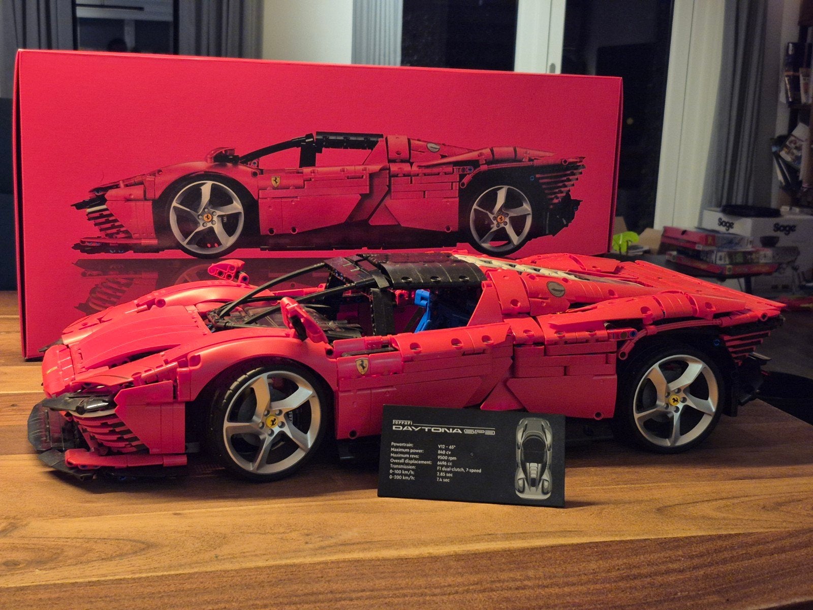 Lego Technic Ferrari Daytona SP3 42143 - Compleet, Ophalen, Zo goed als nieuw