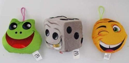 Happy Meal Mac Donald's knuffels, 3 stuks, Ophalen of Verzenden, Zo goed als nieuw, Overige typen