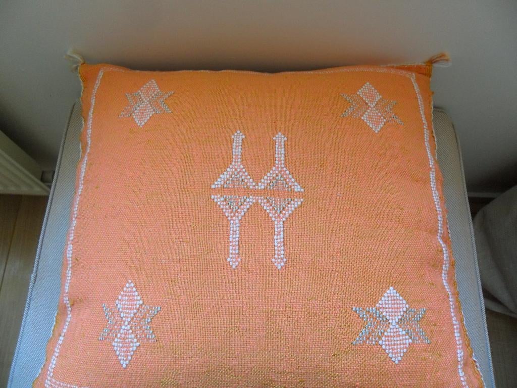 Kussen Sabra, Huis en Inrichting, Woonaccessoires | Kussens, Ophalen of Verzenden, Zo goed als nieuw, Oranje, Vierkant