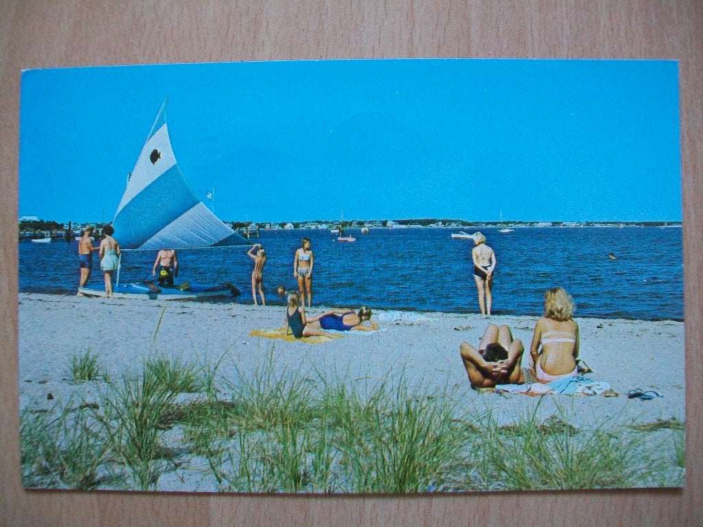Ansichtkaart kaart USA Beach Hyannis Cape Cod Massachusetts, Ophalen of Verzenden, 1960 tot 1980, Gelopen, Buiten Europa