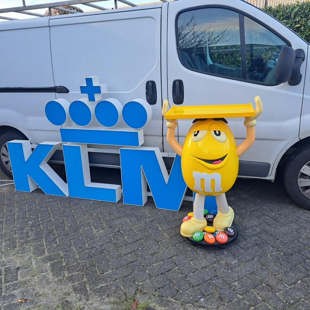 M&M reclamebord winkeldisplay XL, Ophalen, Gebruikt, Reclamebord