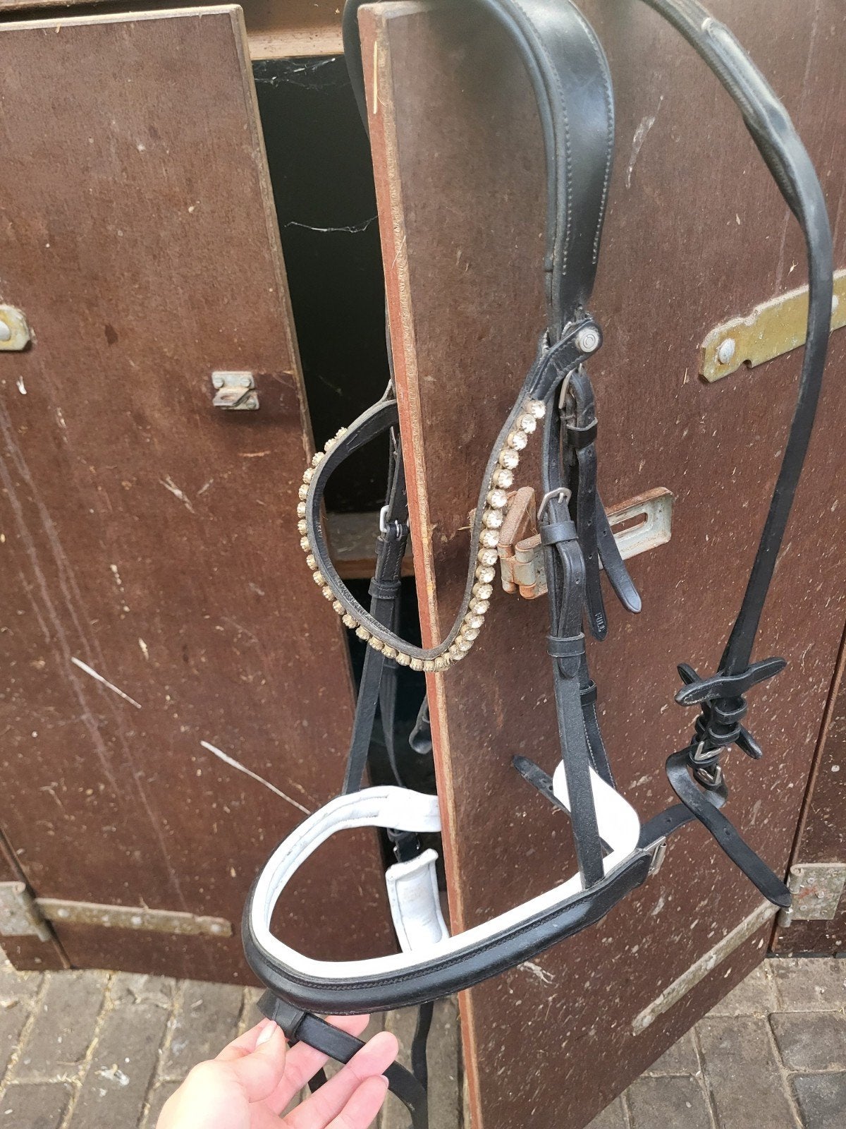 Zwart hoofdstel van BR, Ophalen of Verzenden, Gebruikt