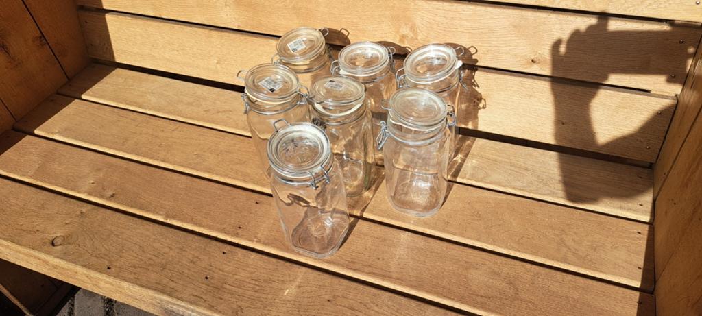 7 wekflessen 1,5 liter, Huis en Inrichting, Keuken | Potten en Pannen, Ophalen of Verzenden, Glas, Pot, Bus of Blik