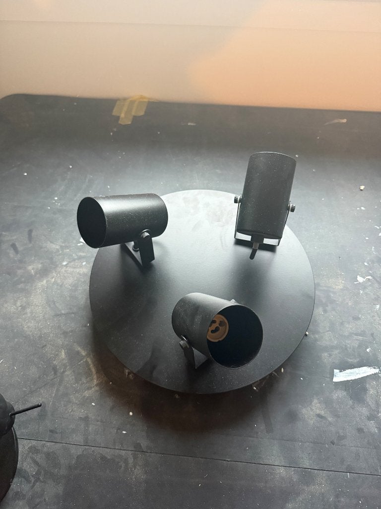 Plafondlamp, Ophalen, Gebruikt, Industrieel, 30 cm
