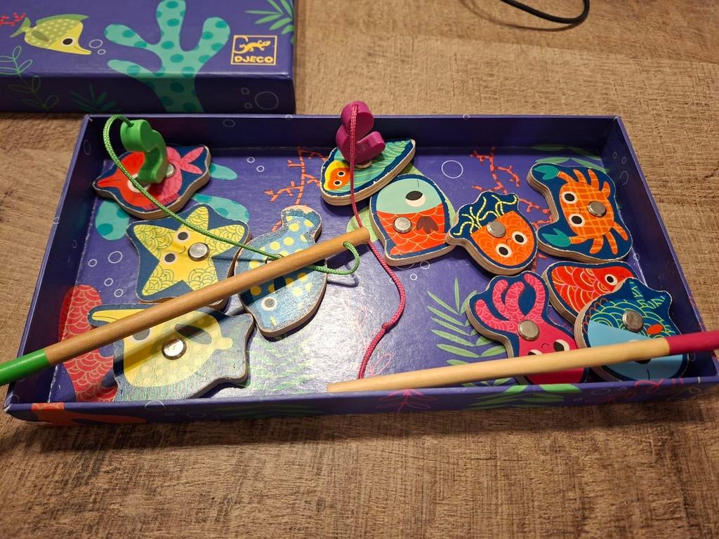 Houten visspel, Kinderen en Baby's, Ophalen of Verzenden, Gebruikt, Overige typen
