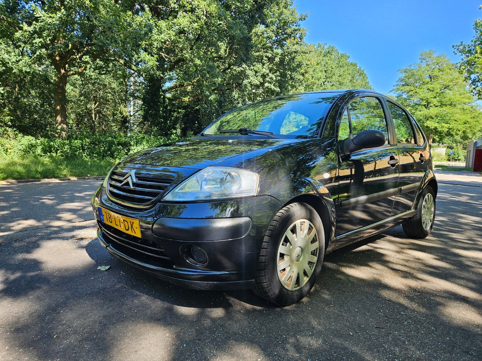 Citroën C3 1.4 I AUT 2003 Zwart, Zwart, Origineel Nederlands, Bedrijf, Blauw