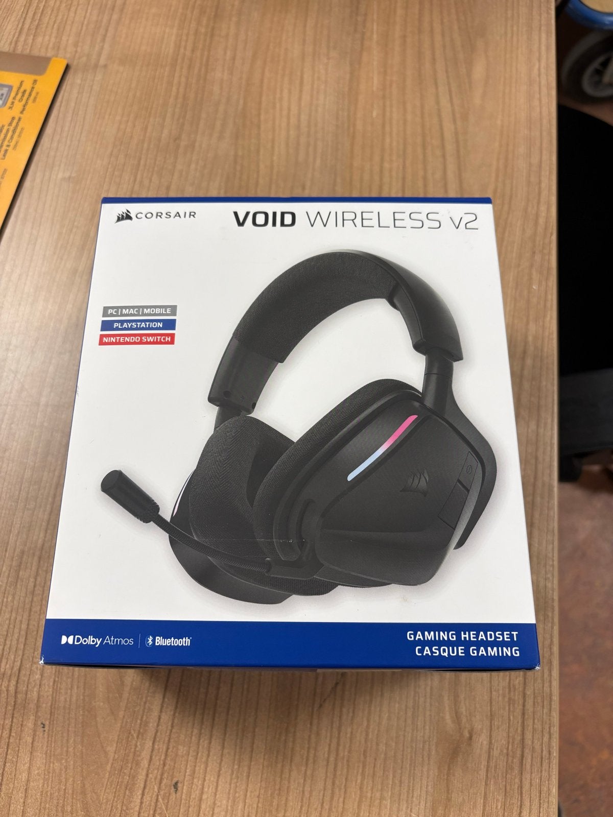Corsair Void RGB V2 Wireless Gaming Headset, Computers en Software, Ophalen of Verzenden, Zo goed als nieuw, Draadloos, Over-ear