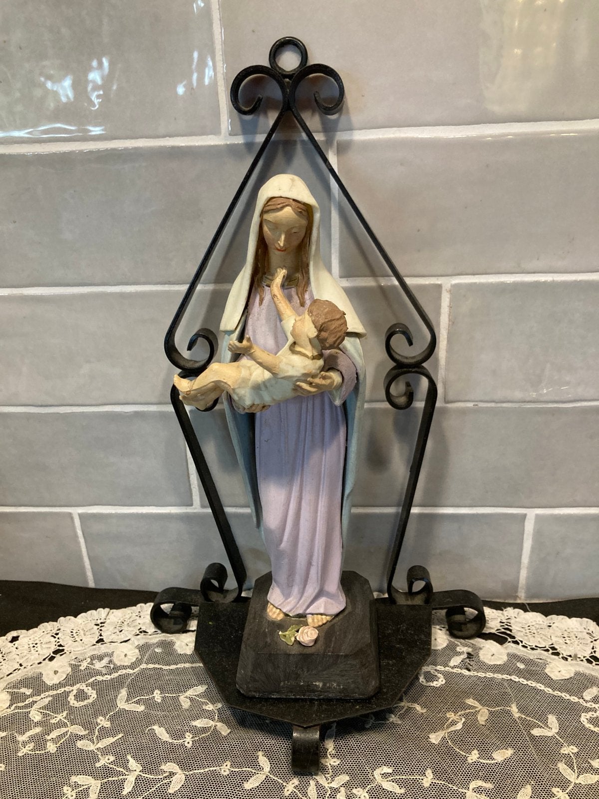 Beeldje Maria met kind (080725s), Antiek en Kunst, Ophalen of Verzenden