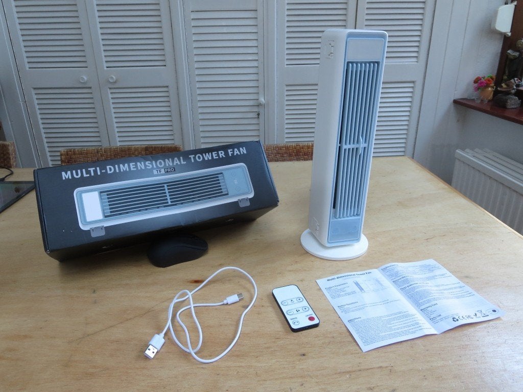 Ventilator Multi-Dimensional Tower Fan TF PRO Nieuw in doos, Ophalen of Verzenden, Ventilator met afstandsbediening, Nieuw, Torenventilator