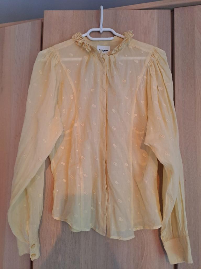 Isabel Marant blouse, maat 36, feestelijk gedragen, Kleding | Dames, Blouses en Tunieken, Isabel Marant, Geel, Ophalen of Verzenden