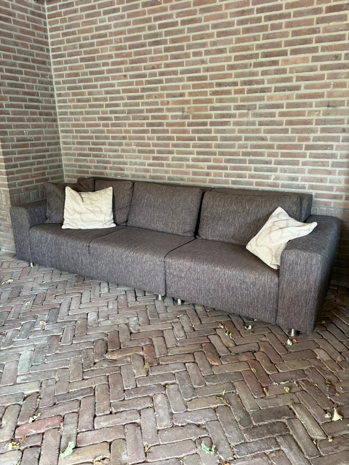 Gratis ruime 3-zits bank, Ophalen, 250 tot 300 cm, Gebruikt, Stoffe bankset