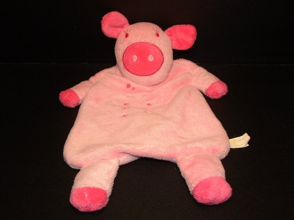 DIFRAX VARKEN PAI KNUFFELDOEK VELOURS ROZE MET FUCHS, Verzenden, Nieuw, Overige typen