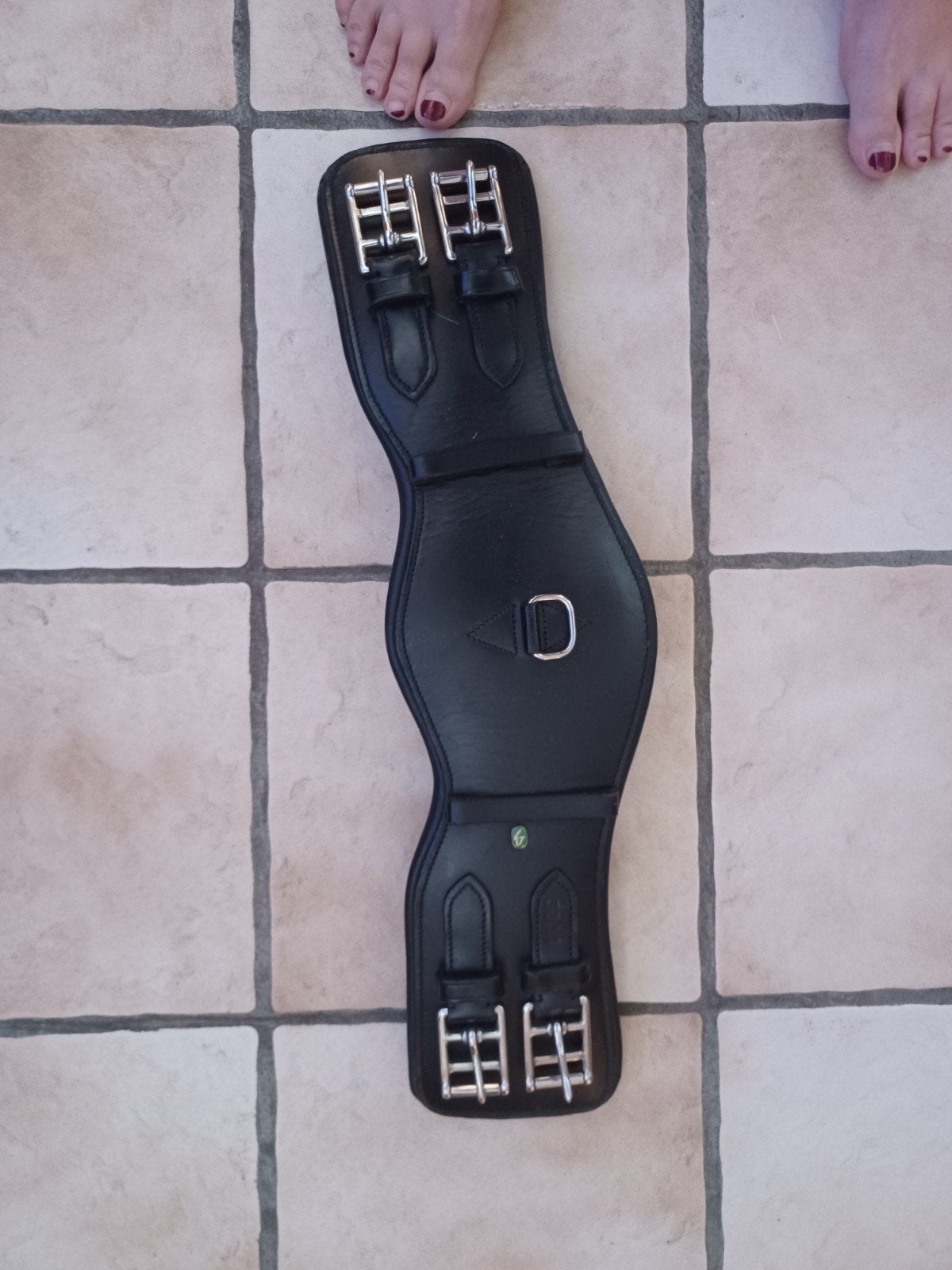 Heel nieuw lederen singen 50cm zwart, Dieren en Toebehoren, Ophalen of Verzenden, Dressuur, Zwart, Singel