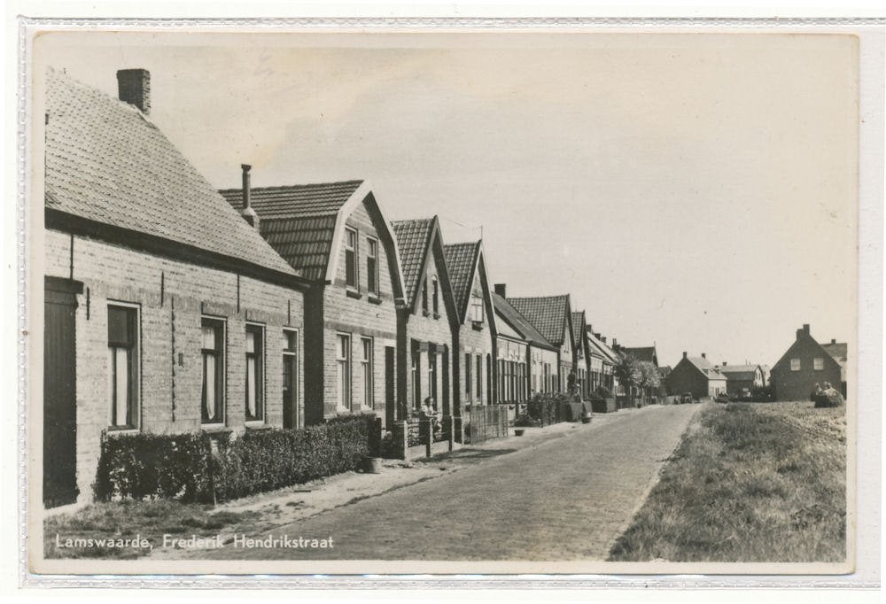 Lamswaarde - Frederik Hendrikstraat, Ophalen of Verzenden, 1940 tot 1960, Gelopen, Zeeland